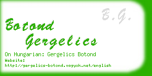 botond gergelics business card